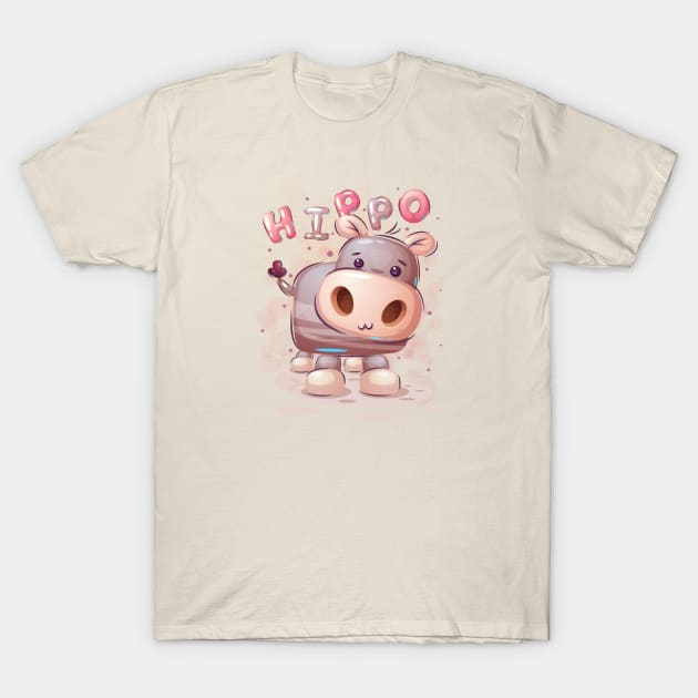 Sweet Baby Hippopotamus T-Shirt by KOTOdesign